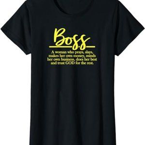 Christian Woman Boss Definition T-Shirt